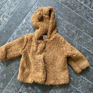 Baby Gap Teddy Coat with ears 3-6 months